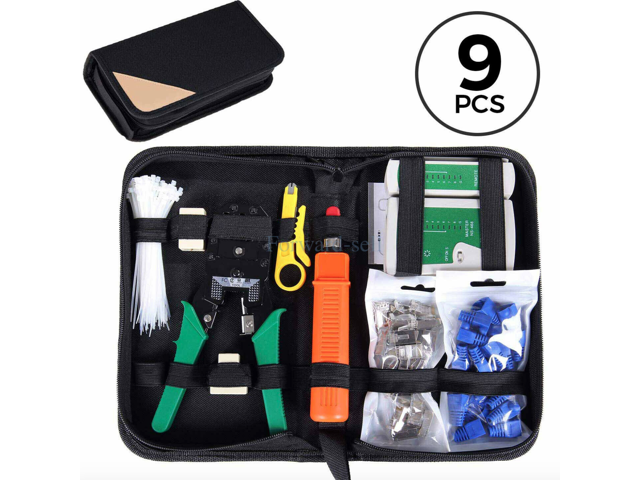 Photos - Other Power Tools Network Repair Tool kit Ethernet LAN Cable Tester Crimper f RJ45/11/12 Cat