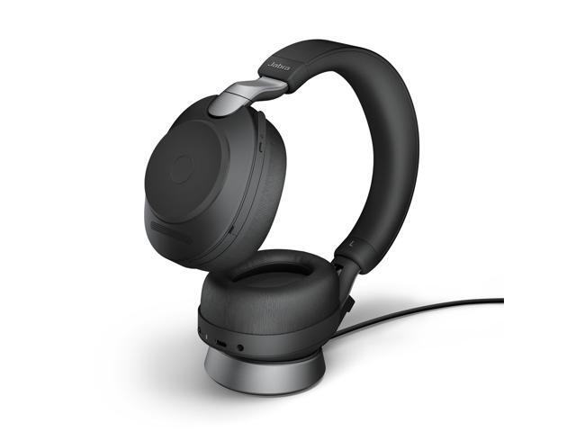 Jabra Evolve2 85 UC Wireless Headphones with Link380a, Stereo, Black - Wireless Bluetooth Headset for Calls and Music, 37 Hours of Battery Life,...