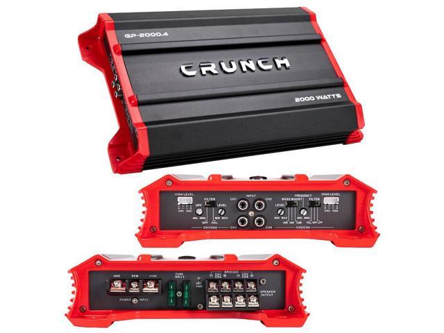 Crunch Ground Pounder 4 x 250 @ 4 Ohms 4 x 500 @ 2 Ohms 2 x 1000 Watts @ 4 Ohms Bridged