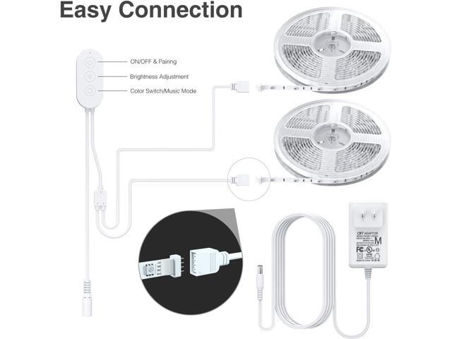 Gosund LED Strip Lights 33ft Smart Strip Lights with App Control, RGB LED Strip Lights, LED Strip Lights For Bedroom Works with Alexa and Google...