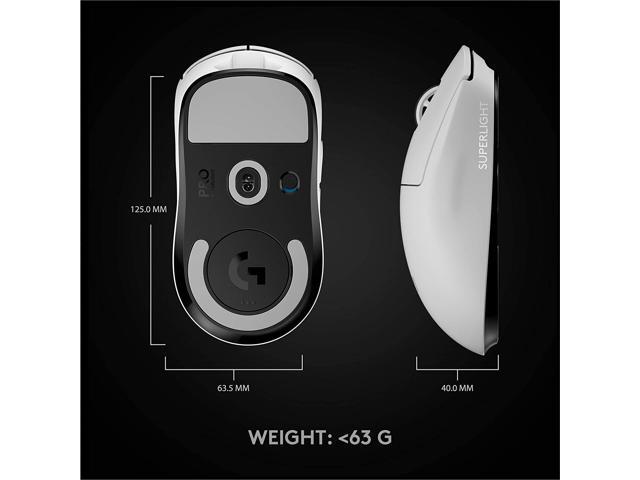 Logitech G PRO X Superlight Wireless Gaming Mouse, Ultra-Lightweight, Hero 25K Sensor, 25,600 DPI, 5 Programmable Buttons, Long Battery Life,...