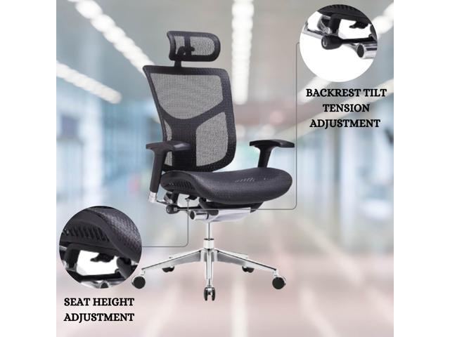 GM Seating Dreem XL Ergonomic Office Chair - Matrex-2 Mesh Hi Back Executive Desk Chair - Chrome Base with Headrest Modern Comfortable Desk Chair...