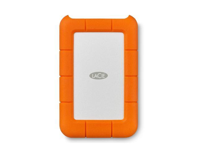 LaCie - Rugged 2TB External USB-C, USB 3.1 Gen 1 Portable Hard Drive - Orange/Silver - image 3