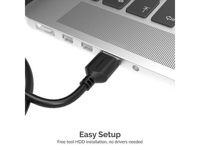 Sabrent - SATA to USB Adapter for 2.5” SATA Drives - Black - image 7