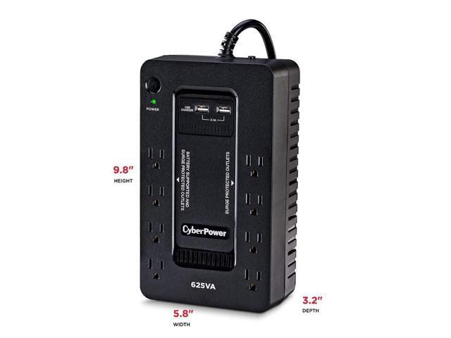 CyberPower - Standby Series 625VA 8-Outlet UPS - Black - image 6