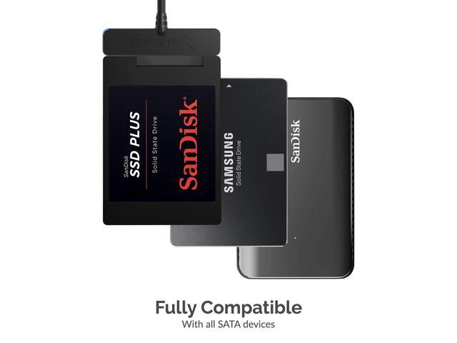 Sabrent - SATA to USB Adapter for 2.5” SATA Drives - Black - image 5