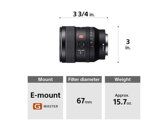 Sony - G Master FE 24mm F1.4 GM Wide Angle Prime Lens for E-mount Cameras - Black - image 7