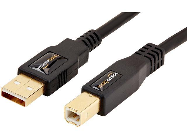 Basics USB 2.0 Cable - A-Male to B-Male - 16 Feet (4.8 Meters)