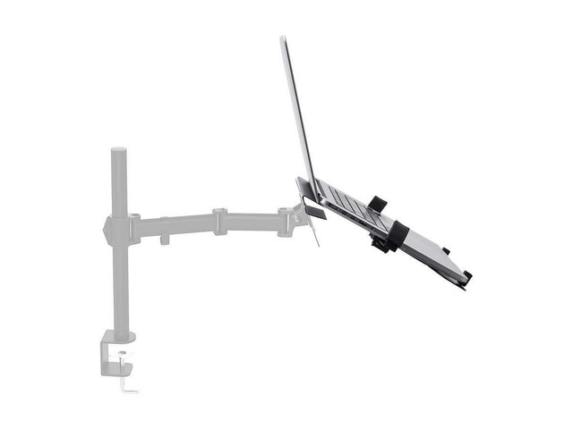 Monoprice Laptop Holder Attachment for LCD Desk Mounts?- Black Ideal For Work, Home, Office Laptops - Workstream Collection