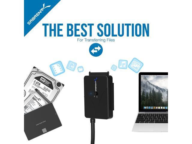Sabrent USB 3.0 to SSD/SATA/IDE 2.5/3.5/5.25-INCH Hard Drive Converter with UL Power Supply & LED Activity Lights [10TB Support] (USB-DS12)