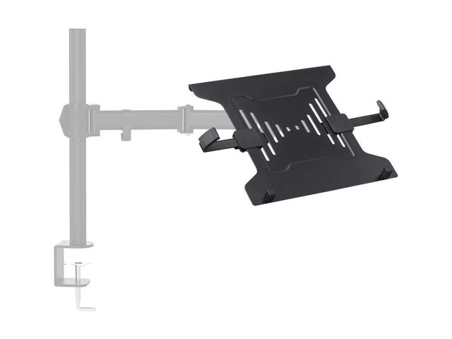 Monoprice Laptop Holder Attachment for LCD Desk Mounts?- Black Ideal For Work, Home, Office Laptops - Workstream Collection