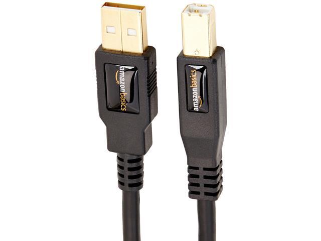Basics USB 2.0 Cable - A-Male to B-Male - 16 Feet (4.8 Meters)