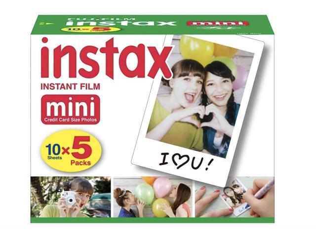 Fujifilm Instax Mini Instant Film, 10 Sheets5 Pack(Total 50 Shoots)