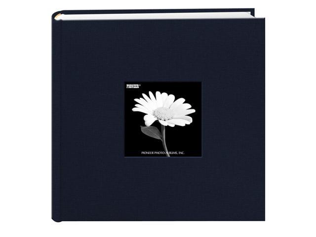 fabric frame cover photo album 200 pockets hold 4x6 photos, royal navy