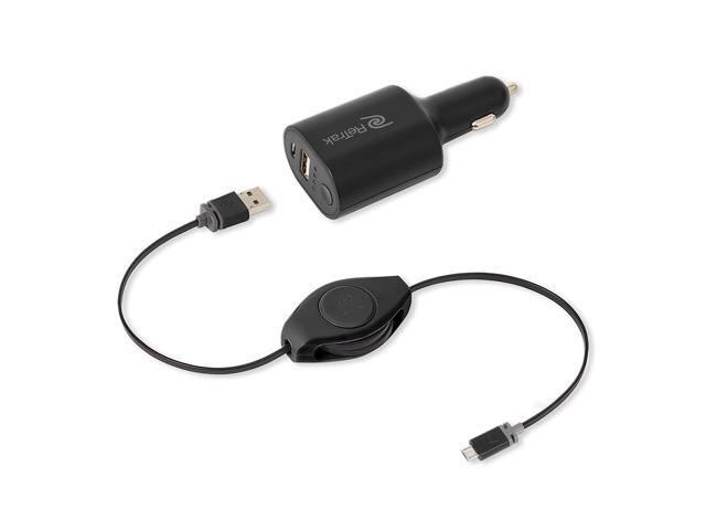 ReTrak Premier ETESCHGC 2-in-1 Car Charger and 2,200 mAh Power Bank - 12 V DC Input Voltage - 5 V DC Output Voltage - USB
