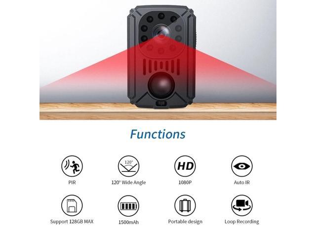 MD31 Mini 1080P HD Camcorder Night Vision PIR Motion Action Micro Camera