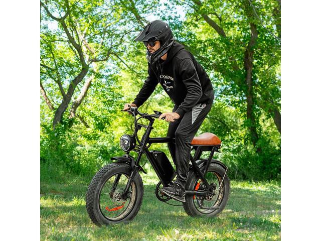 MEGAWHEELS EB01 Electric Bike 20' Off-road E-Bike with 500W motor and 18V, 15.6Ah battery, supports 33mph max speed, 35-40 miles range and 7 speed...