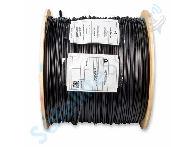 Acome Acoptic UNB1627 Indoor/Outdoor Strippable Overhead/Underground Fiber Optic Drop Black Cable 500m/1640ft