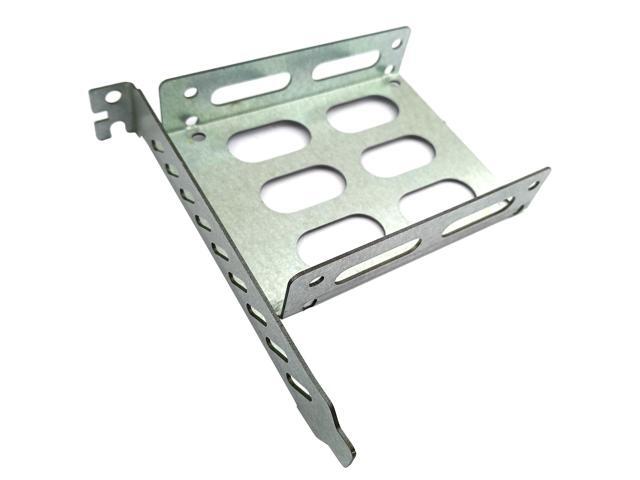 2.5' HDD to PCI Slot Mount Dual Hard Drive Adapter Full Height Bracket Panel