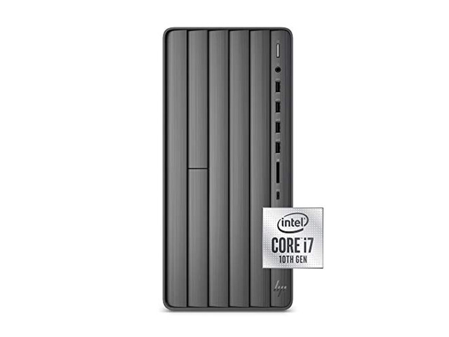 HP Envy Desktop Computer, Intel Core i7-10700, 16 GB RAM, 1 TB Hard Drive and 512 GB SSD Storage, Windows 10 Pro TE01-1022 13Z69AA#ABA