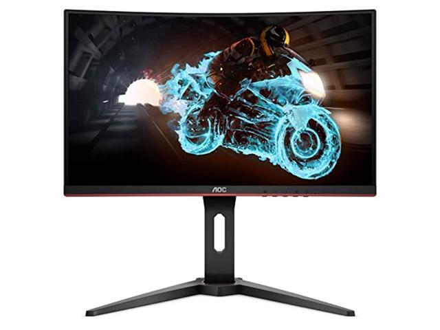 AOC C24G1A 24' Curved Frameless Gaming Monitor, FHD 1920x1080, 1500R, VA, 1ms MPRT, 165Hz (144Hz supported), FreeSync Premium, Height adjustable...