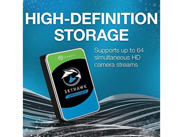 Seagate SkyHawk 8TB Surveillance Internal Hard Drive HDD - 3.5 Inch SATA 6Gb/s 256MB Cache for DVR NVR Security Camera System with Drive Health...