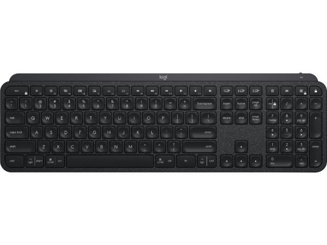 Logitech - MX Keys Advanced Wireless Illuminated Keyboard - Black (920-009295)