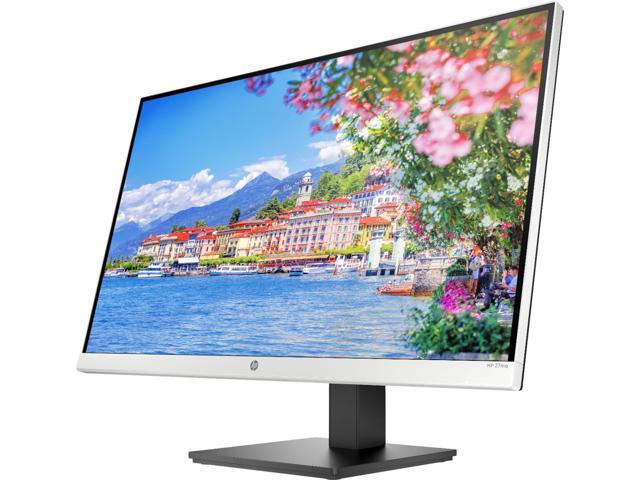 HP - 27" IPS LED QHD Monitor with Adjustable Height (HDMI, VGA) - Silver & Black - image 3