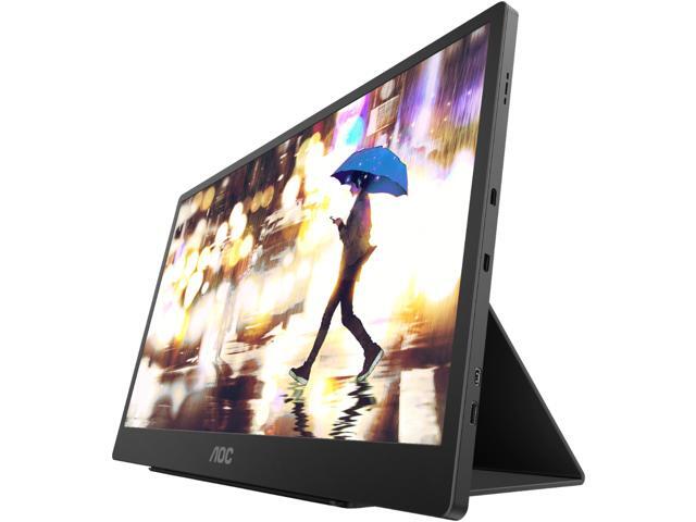 AOC - 15.6' IPS Portable USB-C Touch Monitor - Black
