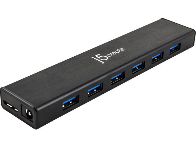 j5create - USB 3.0 7-Port HUB - Black - image 7