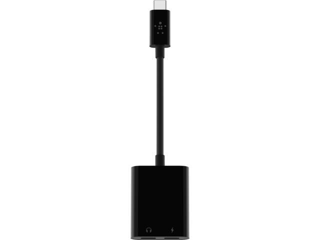 Belkin - RockStar USB-C Audio + Charge Adapter, for iPad Pro, Galaxy, Note, Google Pixel, LG G6, Sony Xperia, OnePlus - Black - image 4
