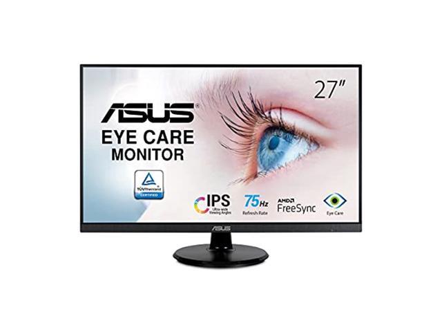 ASUS 27? 1080P Monitor (VA27DQ) - Full HD, IPS, 75Hz, Speakers, Adaptive-sync/FreeSync, Low Blue Light, Flicker Free, VESA Mountable, Frameless,...