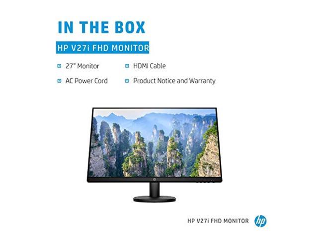 HP V27i FHD Monitor 27-inch Diagonal Full HD Computer Monitor with IPS Panel and 3-Sided Micro Edge Design Low Blue Light Screen with HDMI and.