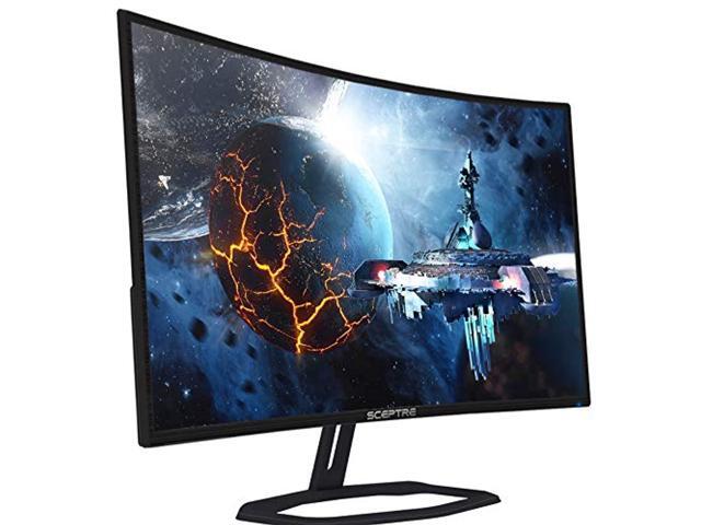 Sceptre Curved 32' Gaming Monitor Up to 240Hz 1ms AMD FreeSync Premium Build-in Speakers, HDMI Displayport Gunmetal 2021 (C325B-FWD240) (C325B-FWD240)