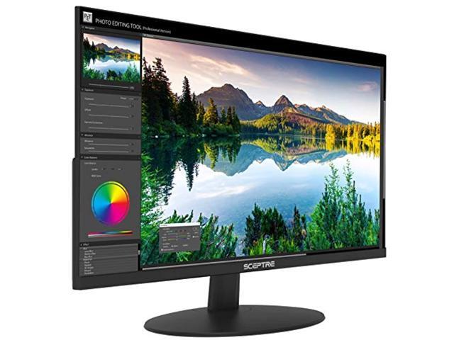 Sceptre IPS 27-Inch Business Computer Monitor 1080p 75Hz with HDMI VGA Build-in Speakers, Machine Black 2020 (E275W-FPT) (E275W-FPT)