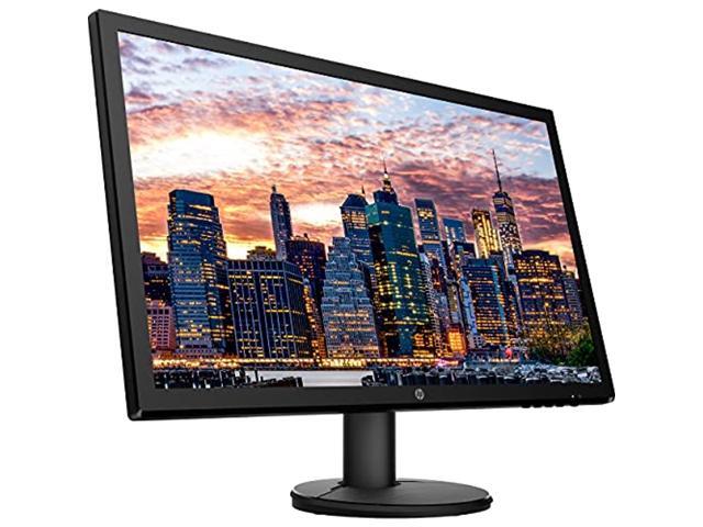 HP V24 FHD 1920x1080 Monitor Bundle with HDMI, FreeSync, Low Blue Light, and Mini Bluetooth Speaker for Professional Sound, Built-in Microphone and...