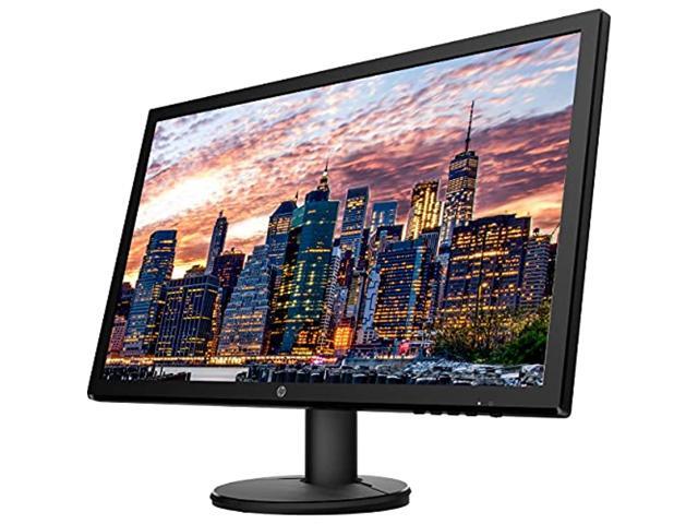 HP V24 FHD 1920x1080 Monitor Bundle with HDMI, FreeSync, Low Blue Light, and Mini Bluetooth Speaker for Professional Sound, Built-in Microphone and...