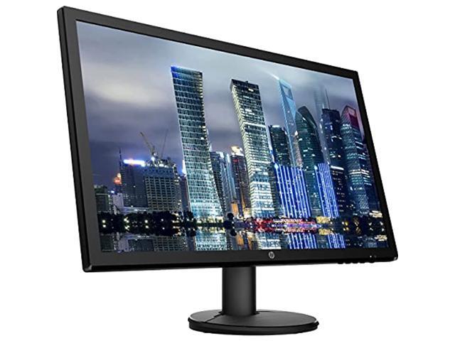 HP V24 FHD 1920x1080 Monitor 2 Pack Bundle with HDMI, FreeSync, Low Blue Light, and 2 Bluetooth Speakers for Professional Sound, Built-in...