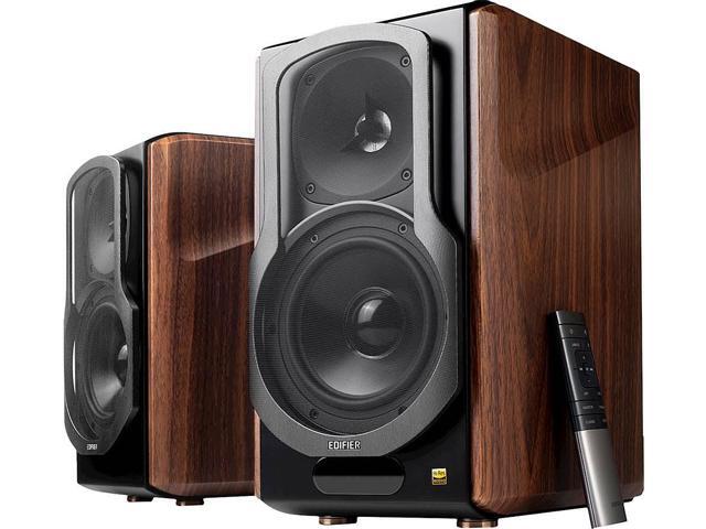 Edifier - S2000MKIII Powered Bluetooth Bookshelf, Computer - 130W Line-in Optical Input - Tri-Amped Studio Monitor 2.0 Speakers - Wood/Black - image 8