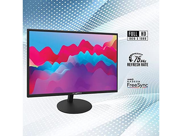 Sceptre 27-Inch FHD LED Gaming Monitor 75Hz 2X HDMI VGA Build-in Speakers, Ultra Slim Metal Black (E279W-19203RD)