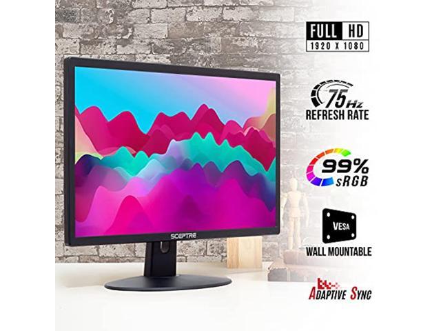 SCEPTRE E229W-19203RT 22' (1600x900) 75Hz 1ms IPS Monitor, Black