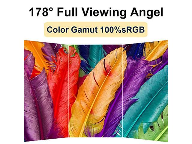 hongo 100% srgb portable monitor 15.6 inch metal frame 2nd monitor fhd 1080p hdr ips computer screen with usb c hdmi dual speak