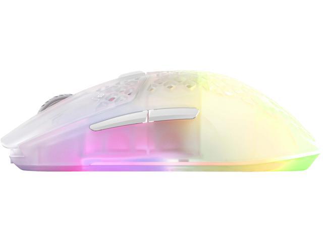 SteelSeries - Aerox 3 Super Light Honeycomb Wireless RGB Optical Gaming Mouse - Wireless - Ghost Edition - image 3