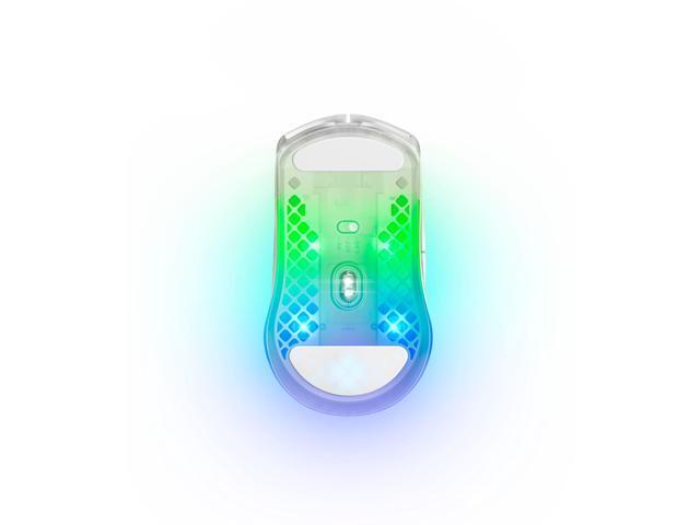 SteelSeries - Aerox 3 Super Light Honeycomb Wireless RGB Optical Gaming Mouse - Wireless - Ghost Edition - image 4