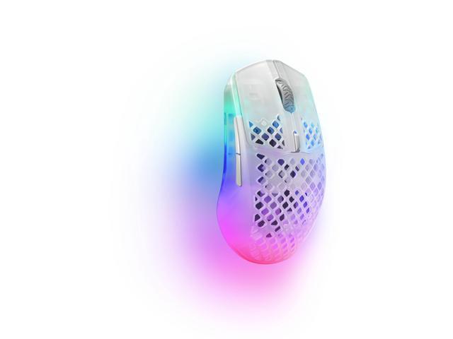 SteelSeries - Aerox 3 Super Light Honeycomb Wireless RGB Optical Gaming Mouse - Wireless - Ghost Edition - image 5