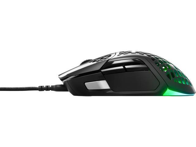 SteelSeries - Aerox 5 Ultra Lightweight Honeycomb Water Resistant Wired RGB Optical Gaming Mouse With 9 Programmable Buttons - Wired - Black - image 3