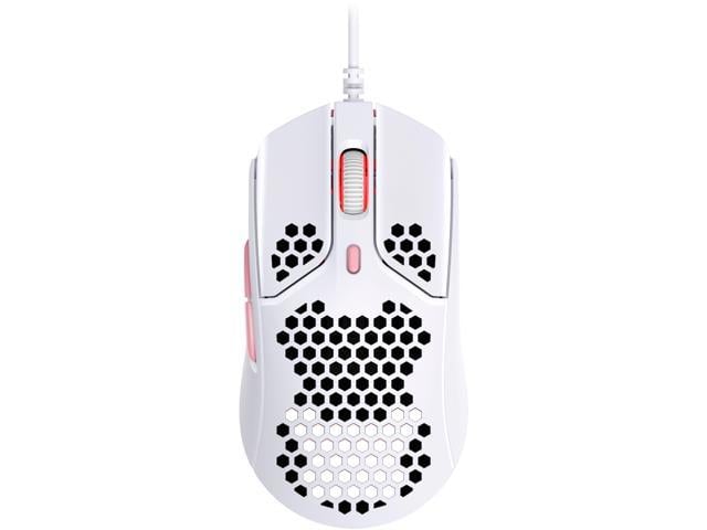HyperX - Pulsefire Haste Wired Optical Gaming Mouse with RGB Lighting - White and pink