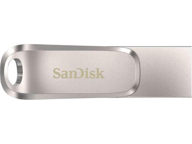 SanDisk - Ultra Dual Drive Luxe 128GB USB 3.1, USB Type-C Flash Drive - Silver - image 6