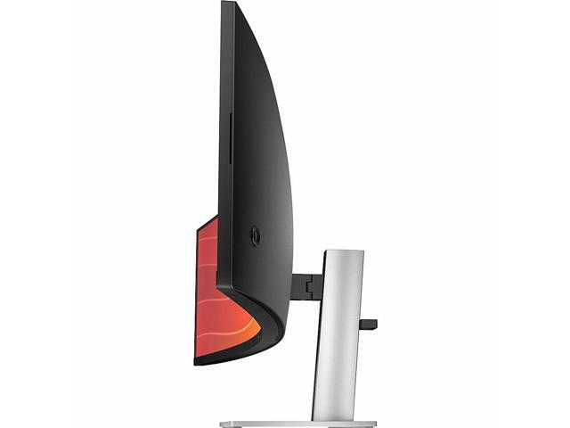 HP - 44.5" VA LCD Curved 165Hz FreeSync Premium (AMD Adaptive Sync) Monitor (USB, HDMI) - Black, Silver, Multicolor - image 11