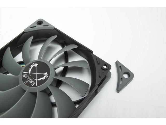 Scythe Kaze Flex Premium PC Quiet Case Fan, 3-Pin, 800RPM (120x27mm, Grey Color)